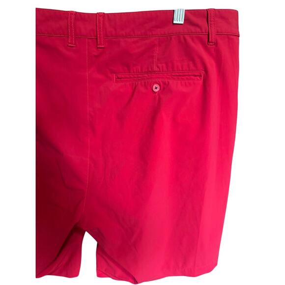 Rhone Resort Shorts Unlined Stretchy Chino Style Pockets In Red Size 40 - Picture 10 of 13